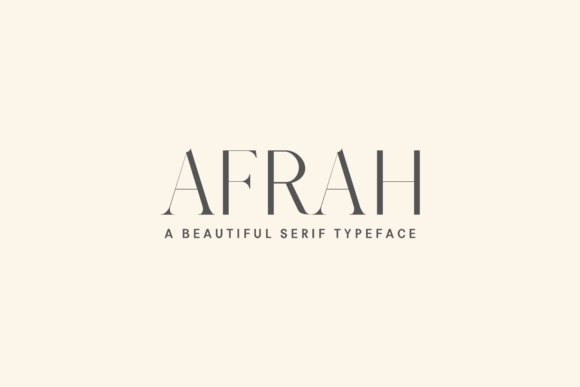 Afrah Family: A Serif Font for Editorial Excellence