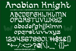 Arabian Knight: A Stylish Script Font