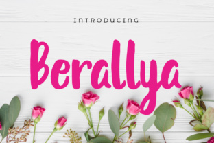 Berallya Font: A Playful Brush Typeface for Handmade Products