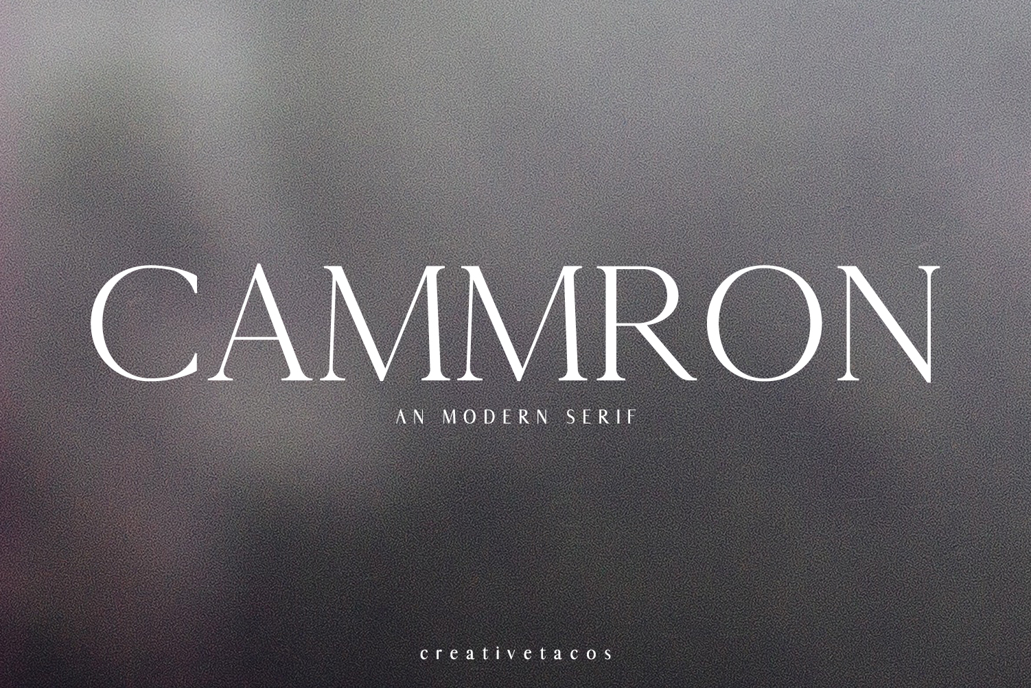 Cammron: A Modern Serif Font for Business Branding