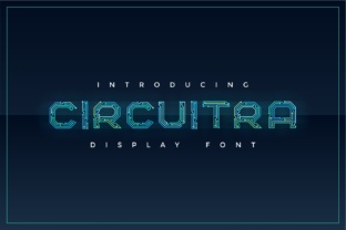 Circuitra: A Tech-Inspired Font for Crafters