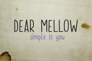 Dear Mellow: A Warm Font for Better Reading