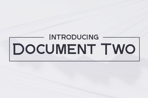Document Two: A Modern Sans Serif for Editorial Design