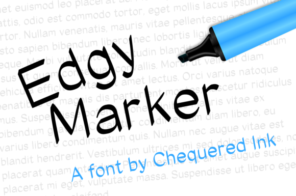 Edgy Marker Font for Creative Projects
