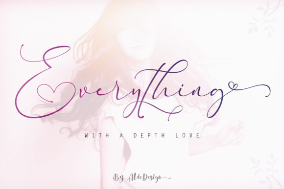 Everything Font: A Stylish Script for Editorial Design