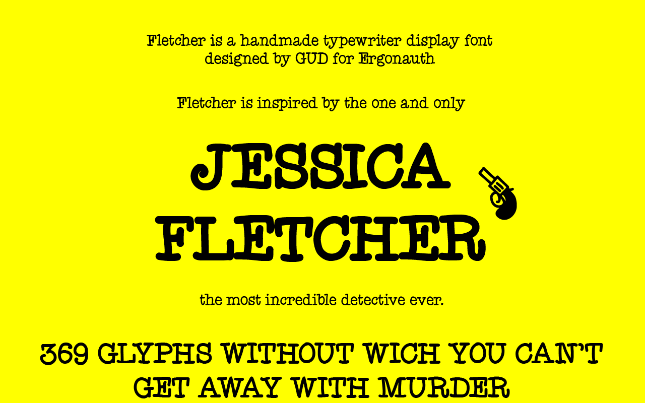Fletcher Font: A Handmade Typewriter Script for Branding