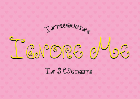 Ignore Me: A Script Handwritten Font That Demands Attention