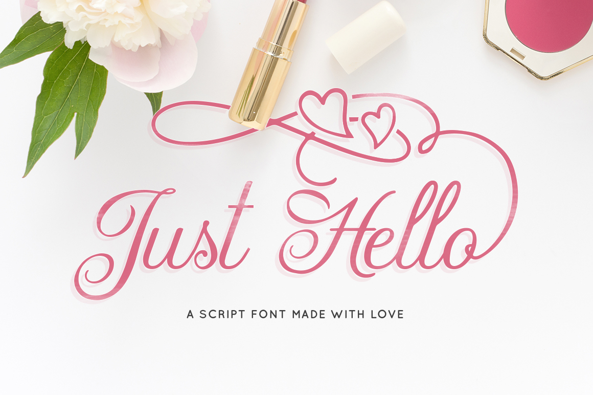 Just Hello: A Script Font for Elegant Design