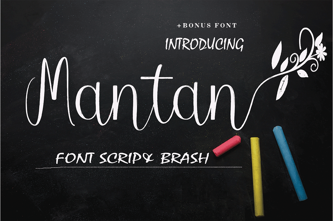 Mantan: A Handwritten Script Font for Creative Projects