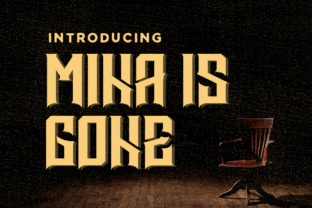 Mina is Gone: A Bold Blackletter Font for Serious Branding