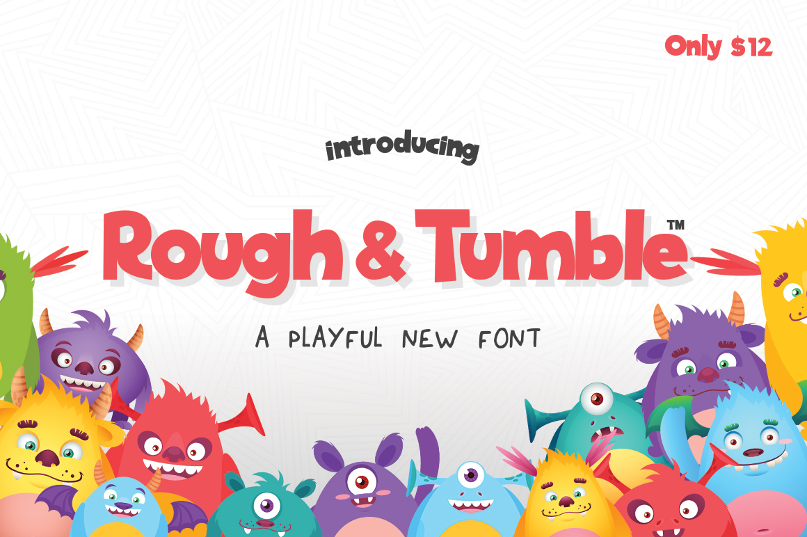 Rough Tumble Font: Playful Typography for Editorial Design