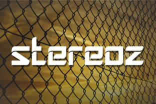 Stereoz: A Bold Sans Serif Font for Handmade Labels, Signs, and Sporty Craft Designs