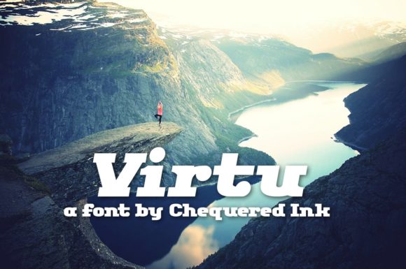 Virtu: A Cartoonish Serif Font